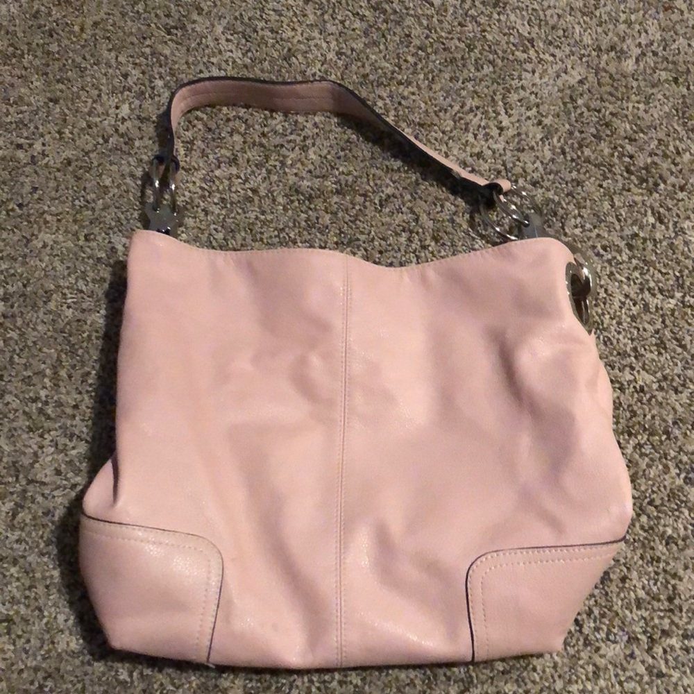 Blush Pink Leather Bag